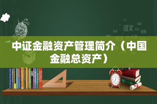 中证金融资产管理简介（中国金融总资产）