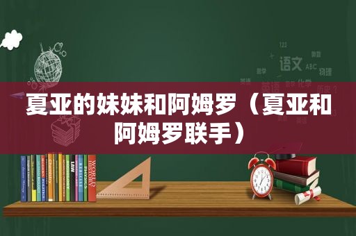 夏亚的妹妹和阿姆罗（夏亚和阿姆罗联手）