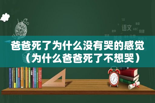 爸爸死了为什么没有哭的感觉（为什么爸爸死了不想哭）