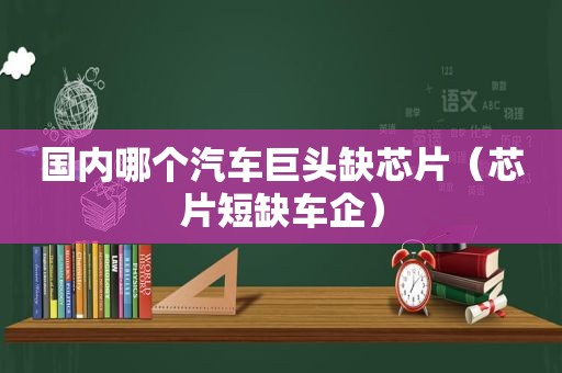 国内哪个汽车巨头缺芯片（芯片短缺车企）  第1张