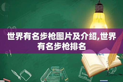 世界有名步枪图片及介绍,世界有名步枪排名