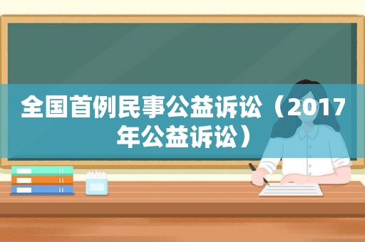 全国首例民事公益诉讼（2017年公益诉讼）