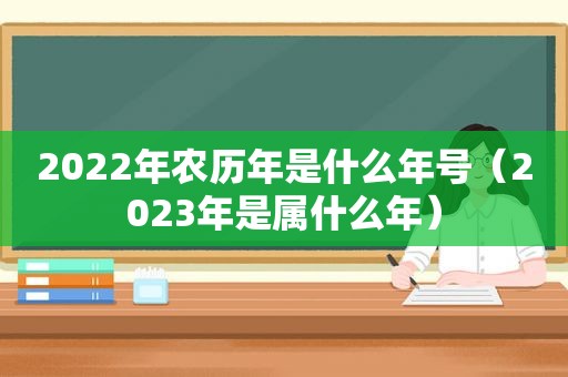 2022年农历年是什么年号（2023年是属什么年）