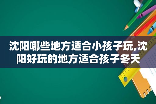 沈阳哪些地方适合小孩子玩,沈阳好玩的地方适合孩子冬天