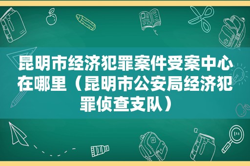 昆明市经济犯罪案件受案中心在哪里（昆明市公安局经济犯罪侦查支队）