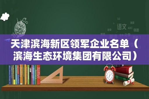 天津滨海新区领军企业名单（滨海生态环境集团有限公司）