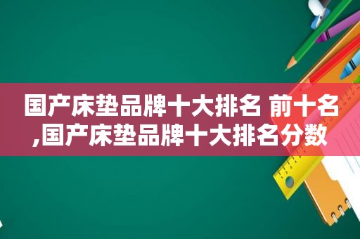 国产床垫品牌十大排名 前十名,国产床垫品牌十大排名分数