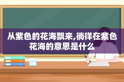 从紫色的花海飘来,徜徉在紫色花海的意思是什么