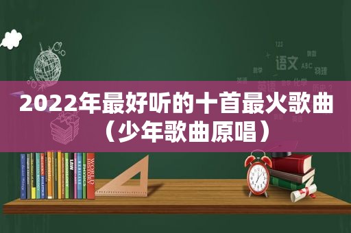 2022年最好听的十首最火歌曲（少年歌曲原唱）