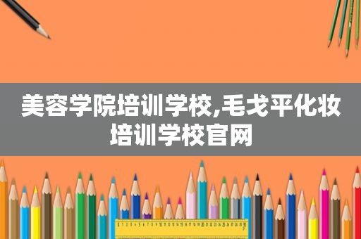 美容学院培训学校,毛戈平化妆培训学校官网