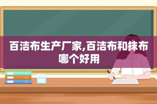 百洁布生产厂家,百洁布和抹布哪个好用