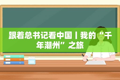 跟着总书记看中国丨我的“千年潮州”之旅