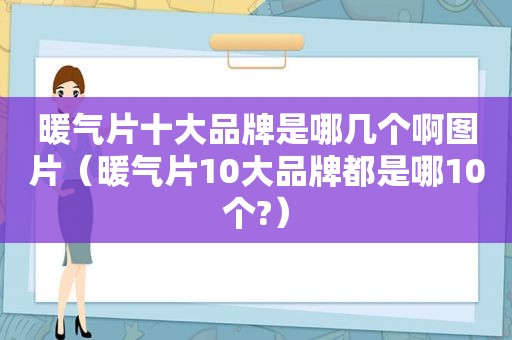 暖气片十大品牌是哪几个啊图片（暖气片10大品牌都是哪10个?）