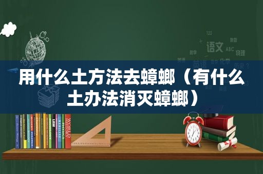 用什么土方法去蟑螂（有什么土办法消灭蟑螂）