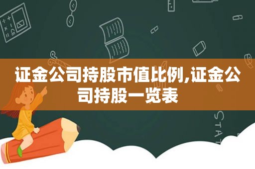 证金公司持股市值比例,证金公司持股一览表