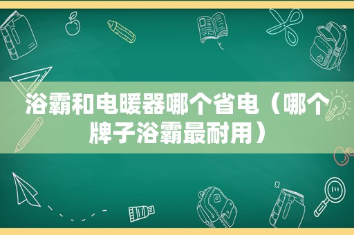 浴霸和电暖器哪个省电（哪个牌子浴霸最耐用）