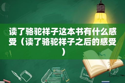 读了骆驼祥子这本书有什么感受（读了骆驼祥子之后的感受）