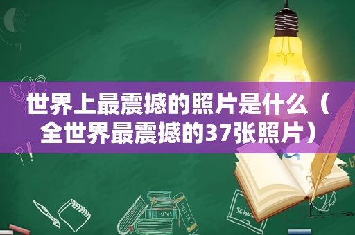 世界上最震撼的照片是什么（全世界最震撼的37张照片）