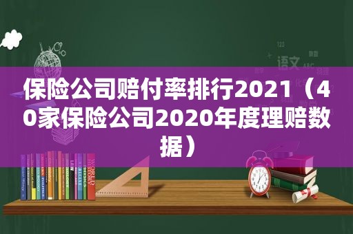 保险公司赔付率排行2021（40家保险公司2020年度理赔数据）