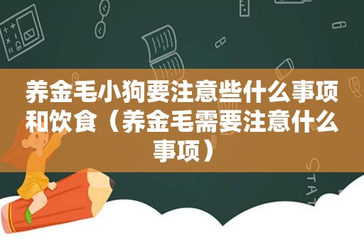 养金毛小狗要注意些什么事项和饮食（养金毛需要注意什么事项）