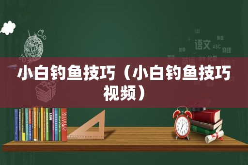 小白钓鱼技巧（小白钓鱼技巧视频）