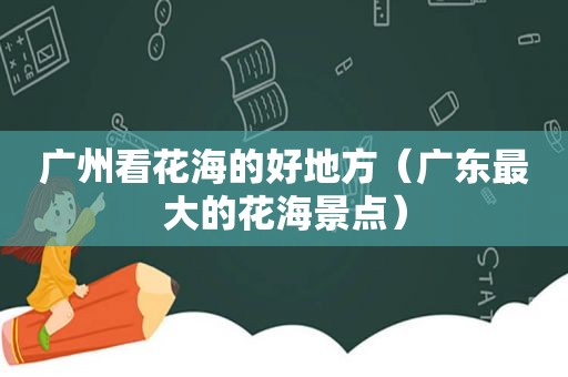 广州看花海的好地方（广东最大的花海景点）