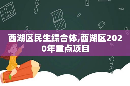 西湖区民生综合体,西湖区2020年重点项目