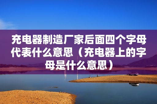 充电器制造厂家后面四个字母代表什么意思（充电器上的字母是什么意思）