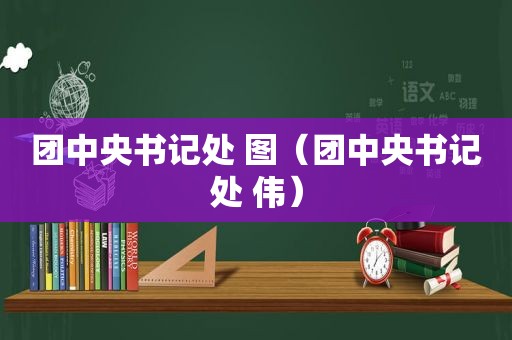 团中央书记处 图（团中央书记处 伟）