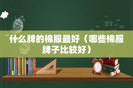 什么牌的棉服最好（哪些棉服牌子比较好）