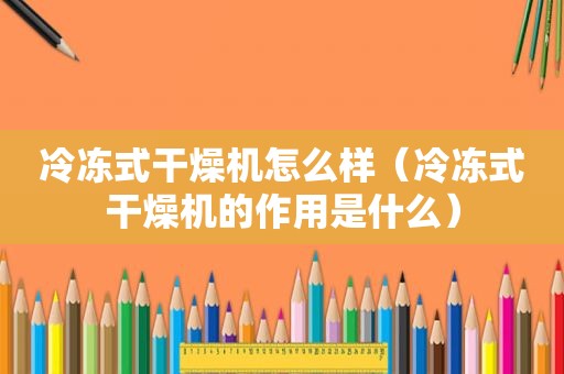 冷冻式干燥机怎么样（冷冻式干燥机的作用是什么）