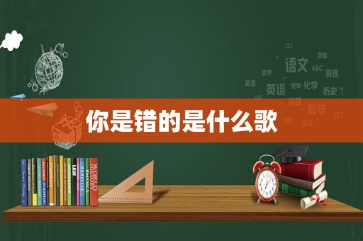 你是错的是什么歌