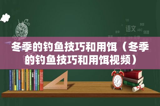 冬季的钓鱼技巧和用饵（冬季的钓鱼技巧和用饵视频）