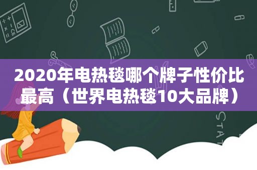 2020年电热毯哪个牌子性价比最高（世界电热毯10大品牌）