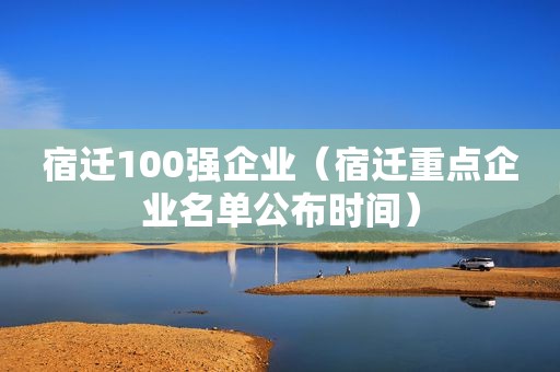 宿迁100强企业（宿迁重点企业名单公布时间）