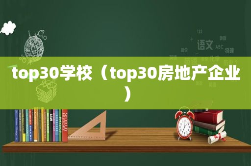 top30学校（top30房地产企业）