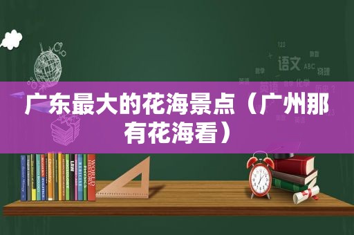 广东最大的花海景点（广州那有花海看）