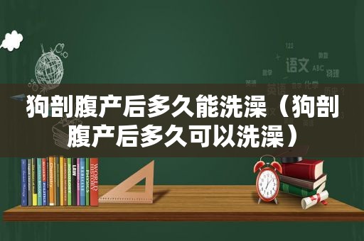 狗剖腹产后多久能洗澡（狗剖腹产后多久可以洗澡）