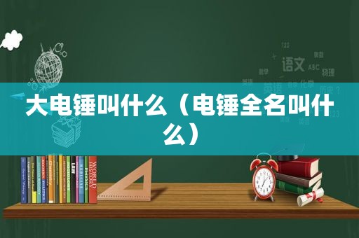 大电锤叫什么（电锤全名叫什么）