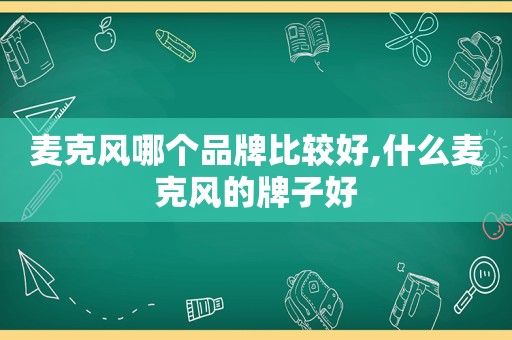 麦克风哪个品牌比较好,什么麦克风的牌子好