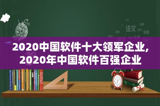 2020中国软件十大领军企业,2020年中国软件百强企业