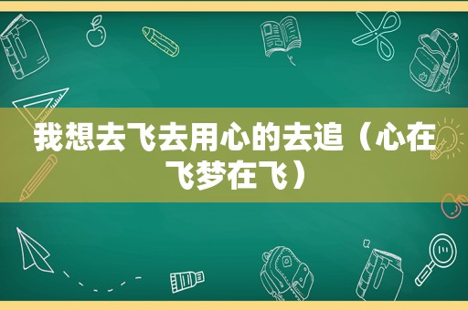 我想去飞去用心的去追（心在飞梦在飞）