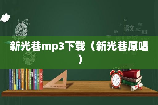 新光巷mp3下载（新光巷原唱）