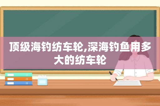 顶级海钓纺车轮,深海钓鱼用多大的纺车轮