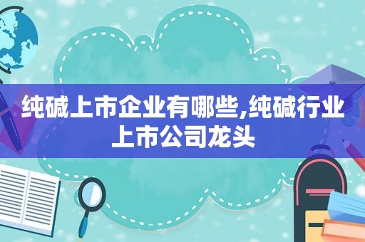 纯碱上市企业有哪些,纯碱行业上市公司龙头