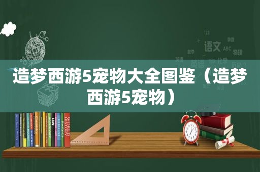 造梦西游5宠物大全图鉴（造梦西游5宠物）