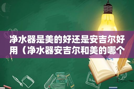 净水器是美的好还是安吉尔好用（净水器安吉尔和美的哪个好）