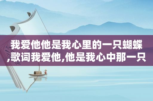 我爱他他是我心里的一只蝴蝶,歌词我爱他,他是我心中那一只蝶