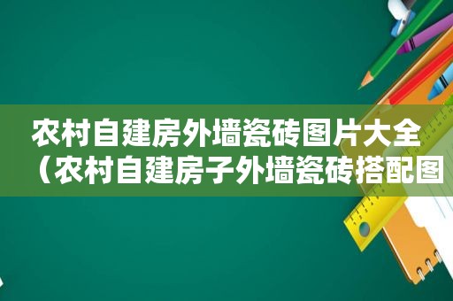 农村自建房外墙瓷砖图片大全（农村自建房子外墙瓷砖搭配图）