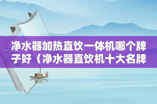 净水器加热直饮一体机哪个牌子好（净水器直饮机十大名牌加热一体式）